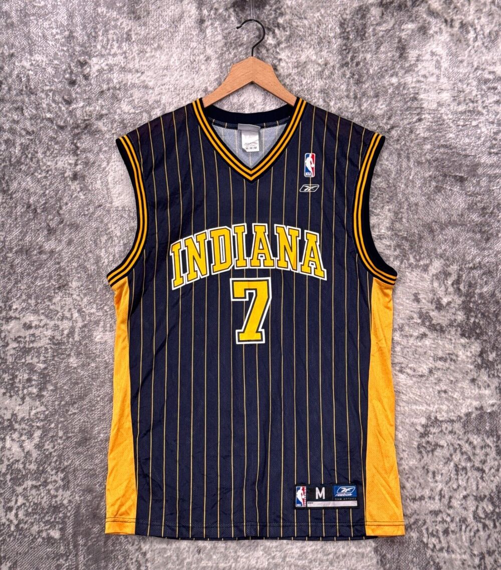 Vintage Indiana Pacers Jersey Medium Mens Jermaine O'Neal 7 Malice At The Palace
